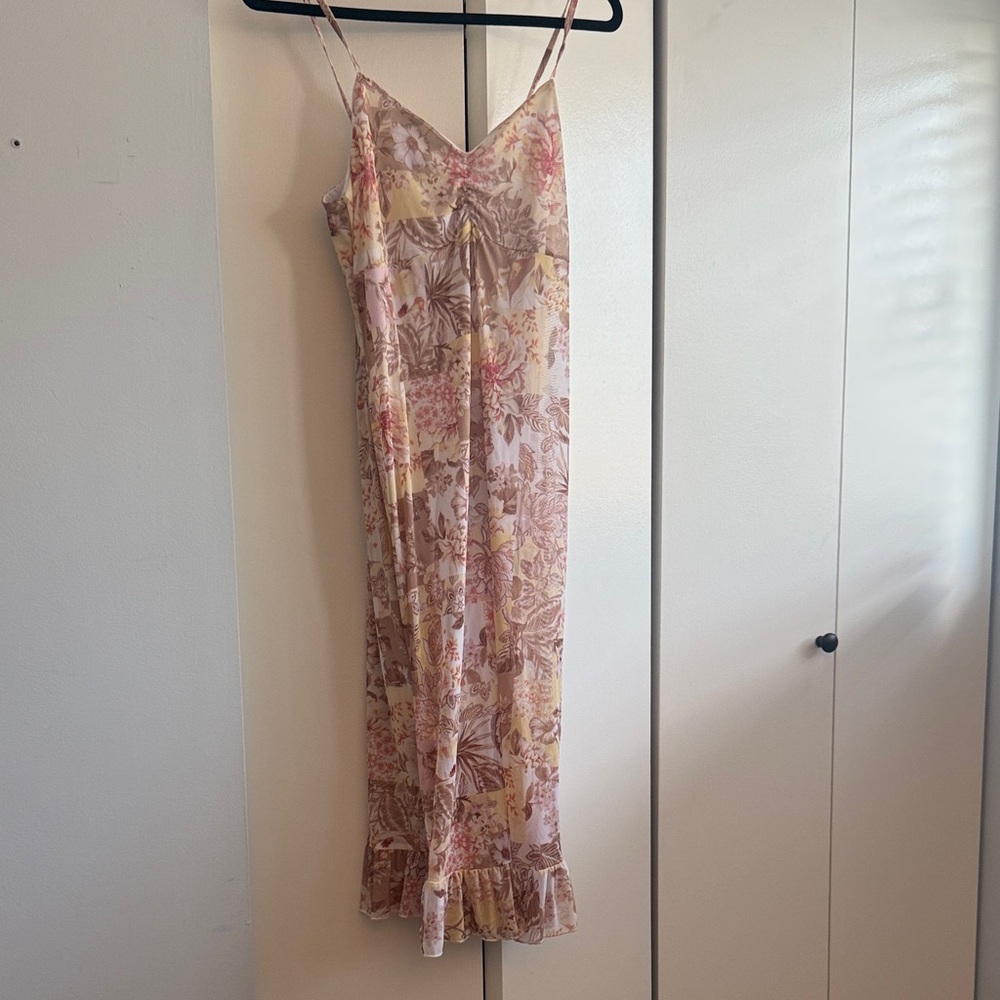 Floral Maxi Dress with Spaghetti Straps